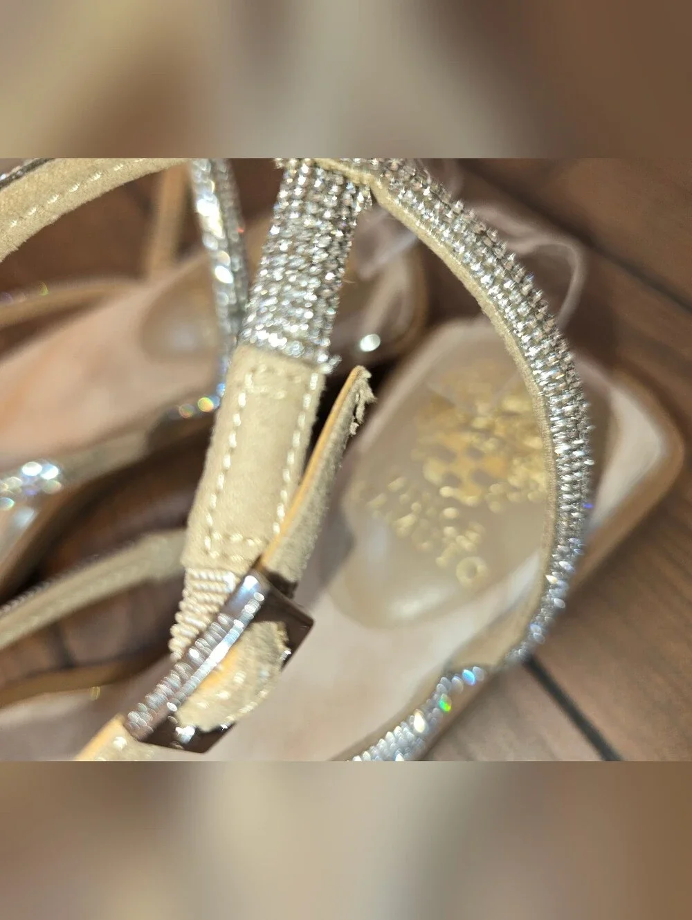 Vince Camuto NWT Pertema Sparkle Strappy Women's Sandals Size 7M